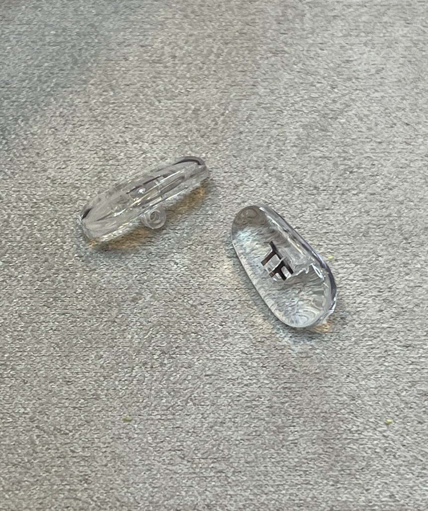 New Replacement High Quality Snap-In Nose Pads for Tom Ford Eyewear Gold 1 Pr