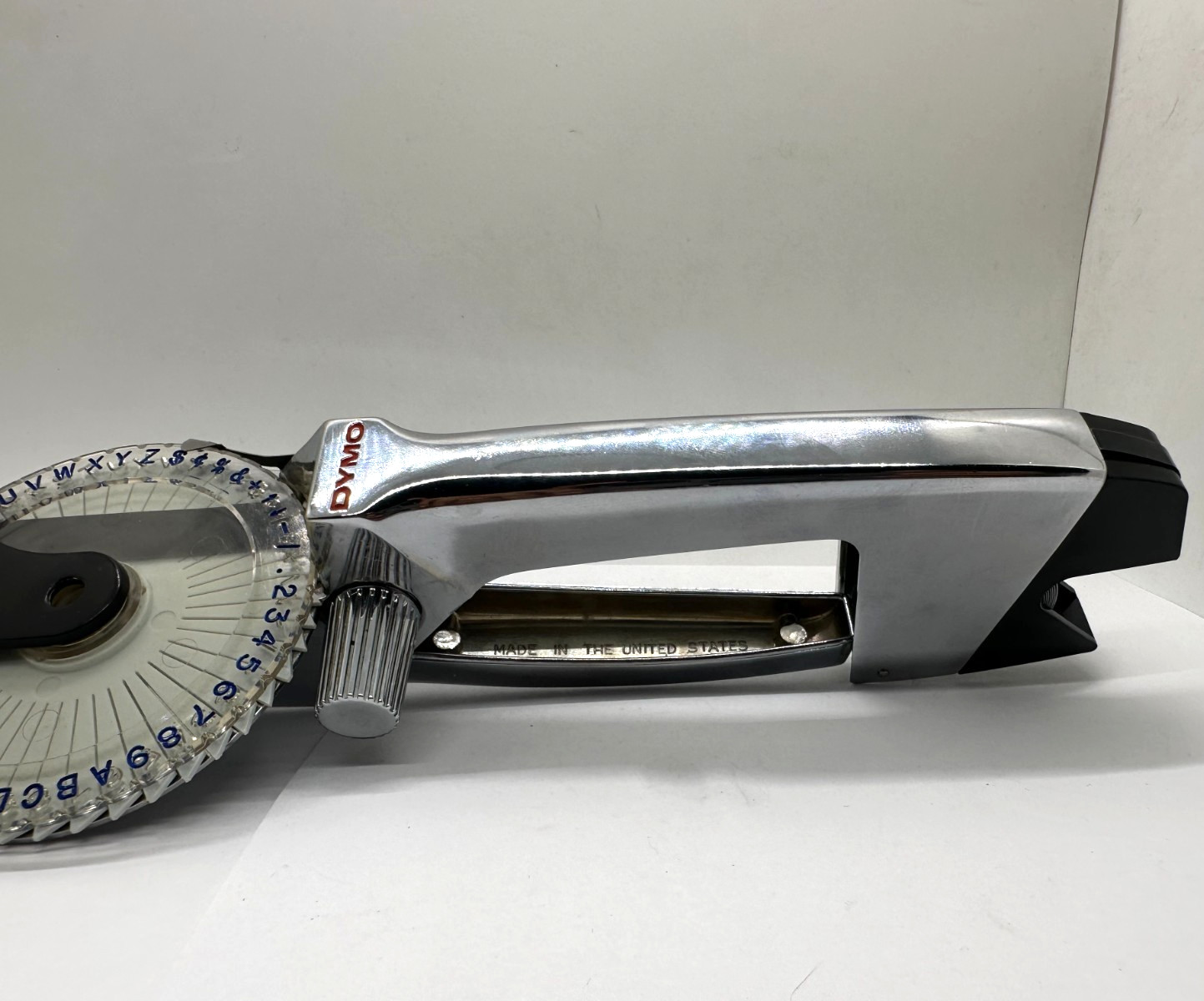 Vintage DYMO Metal Label Maker Made In USA. Tested Works (READ)