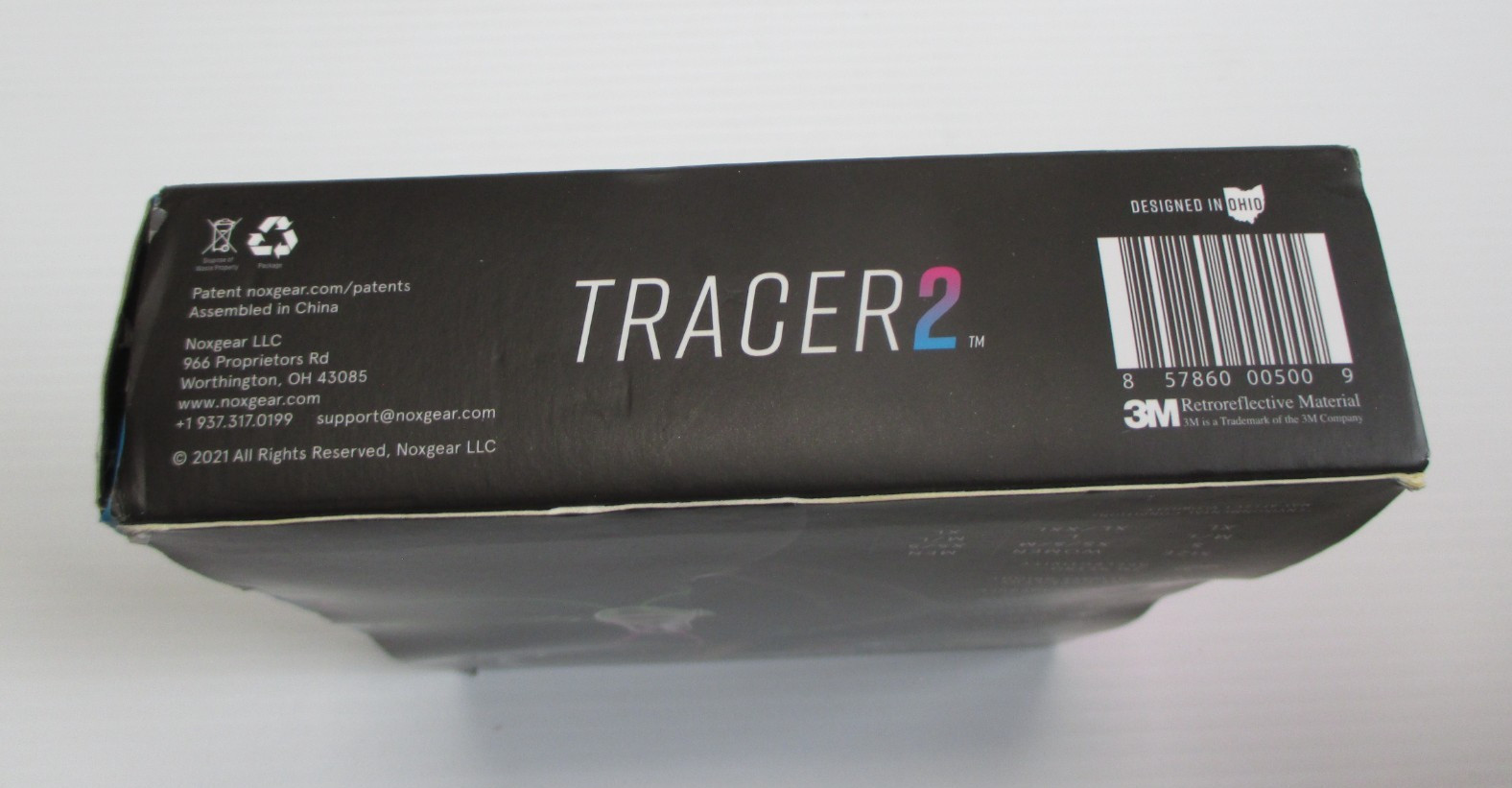 Noxgear Tracer2 360 Visibility Multicolor LED Running Vest Size Small - New