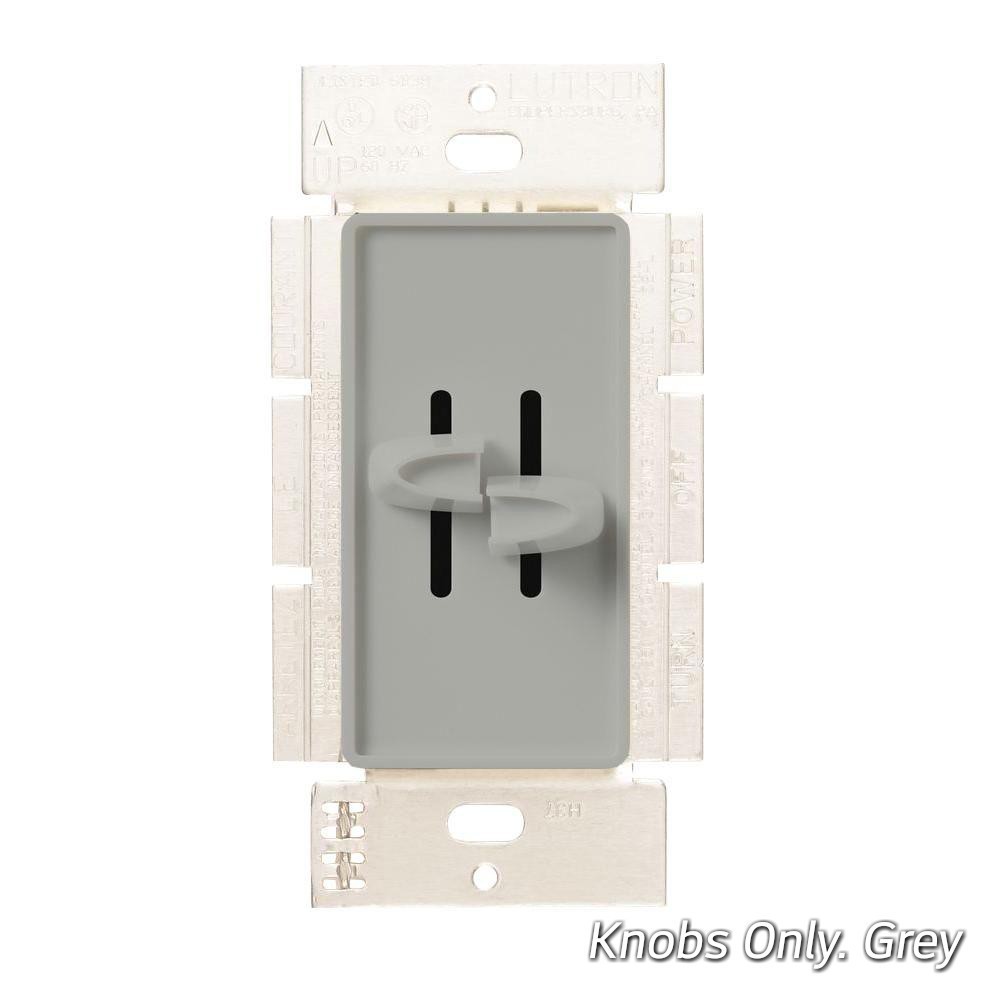 LUTRON Skylark DUAL SPLIT DIMMER Replacement Slider HALF KNOBS Fan Light 1 Pair