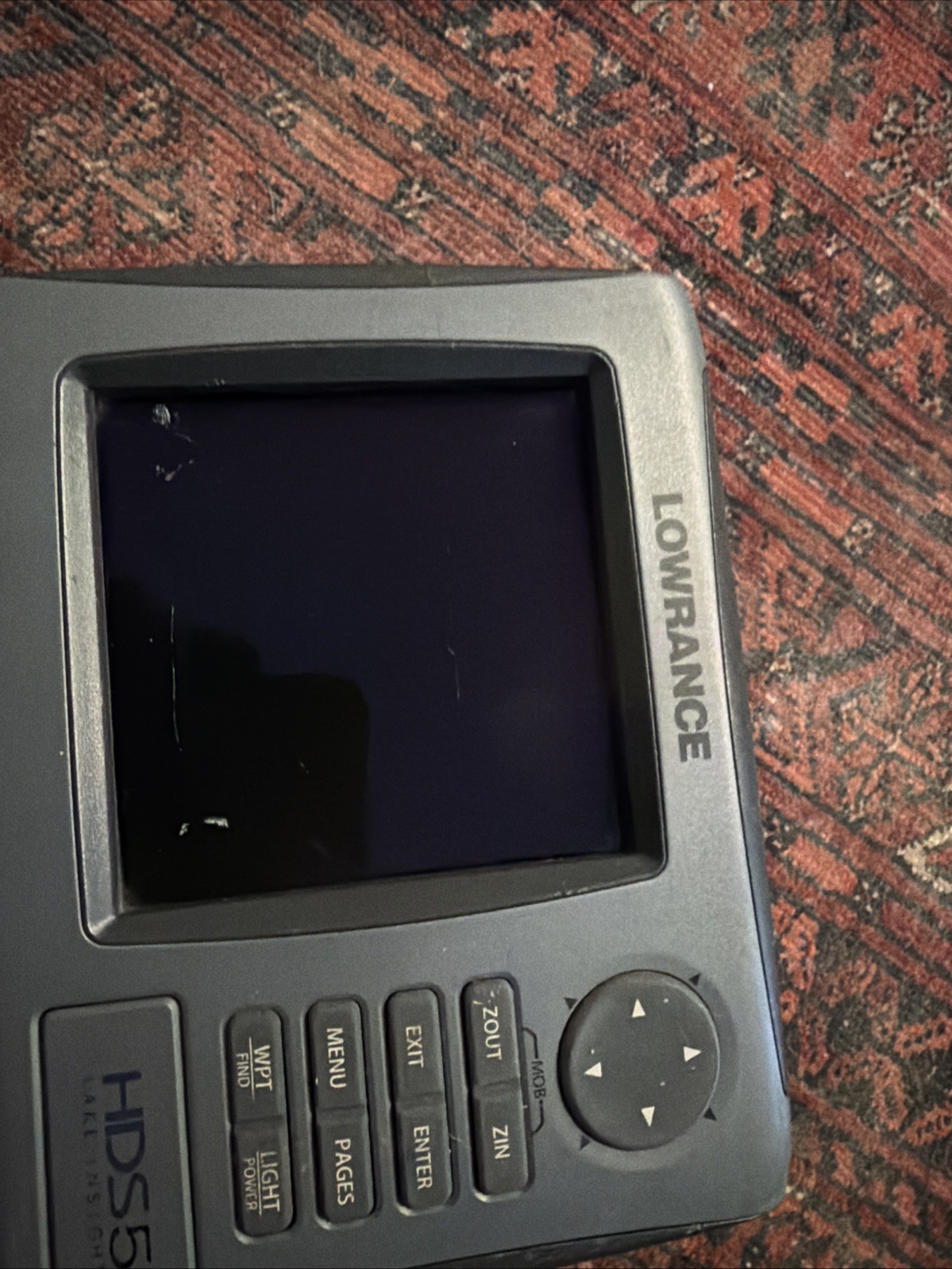 Lowrance HDS-5 Fishfinder   (Head only)  With Wear Tested Good