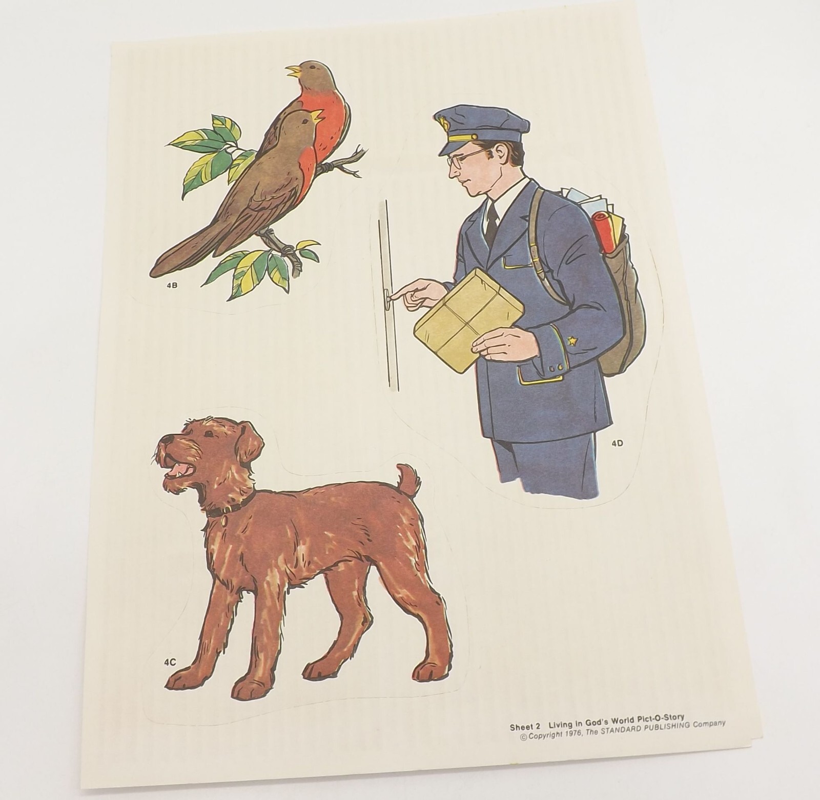 Redi-Cut Living in God's World Felt Flannel Board Pict-O-Story Graph 1970s