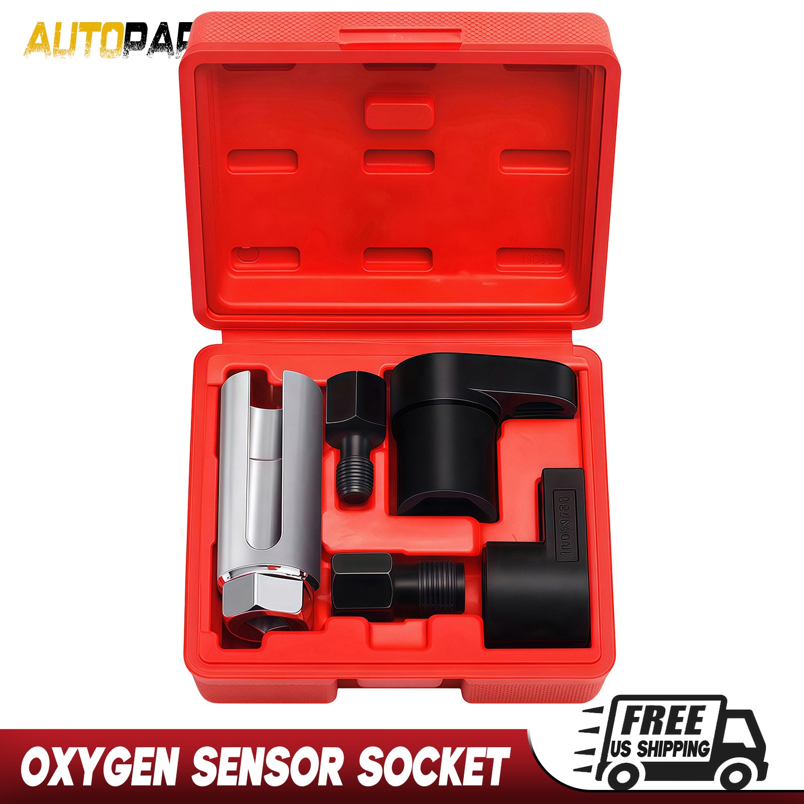 5pcs O2 Oxygen Sensor Socket Wrench Removal Tool 3/8" 1/2" Drive x 7/8" 22mm Set