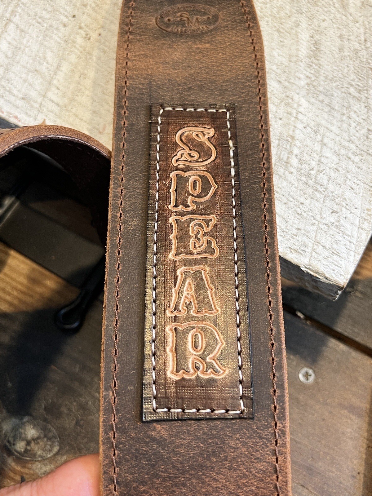 Buffalo Leather Rifle Sling - Handmade Strap - Personalized - Made in USA