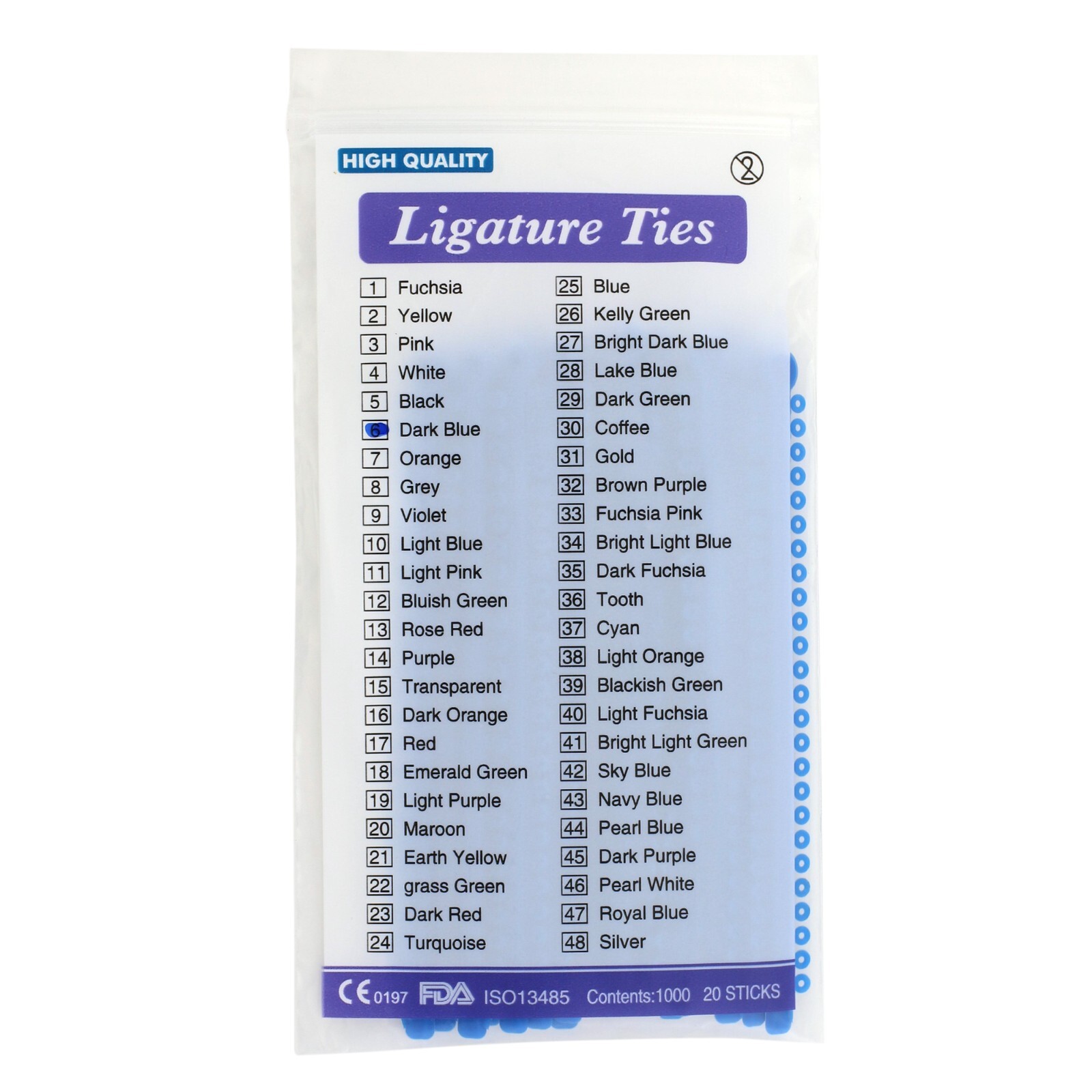 1000pc Dental Orthodontic Ligature Tie Ligas De Ortodoncia Elastic Rubber Braces