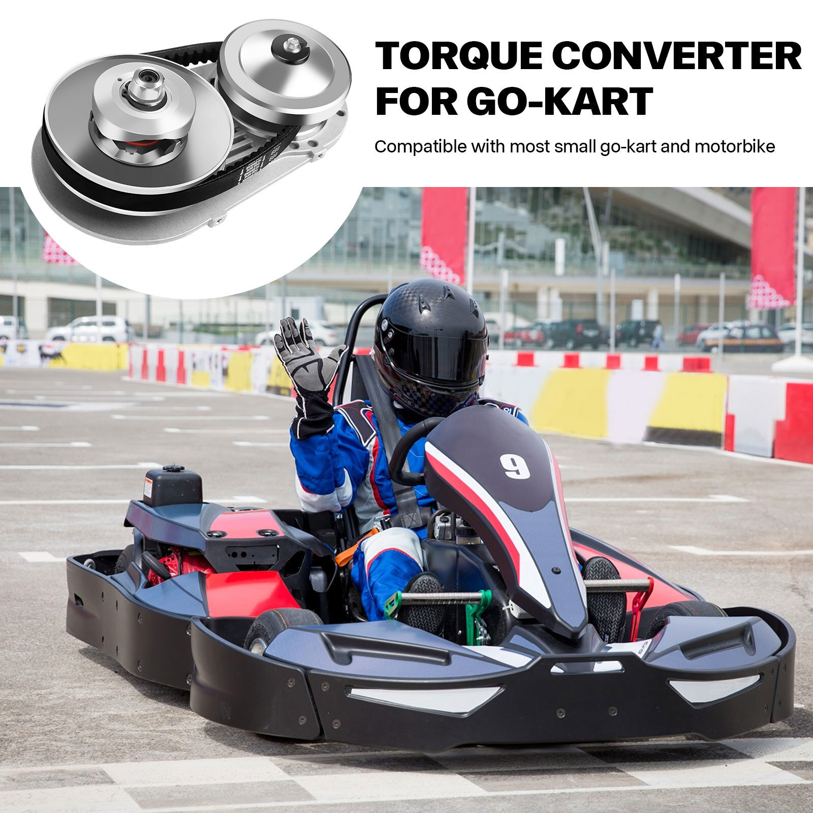 NEW🔥1"/3/4" 5/8" Clutch Go Kart Torque Converter 10t 12t Complete Cvt Combo 30