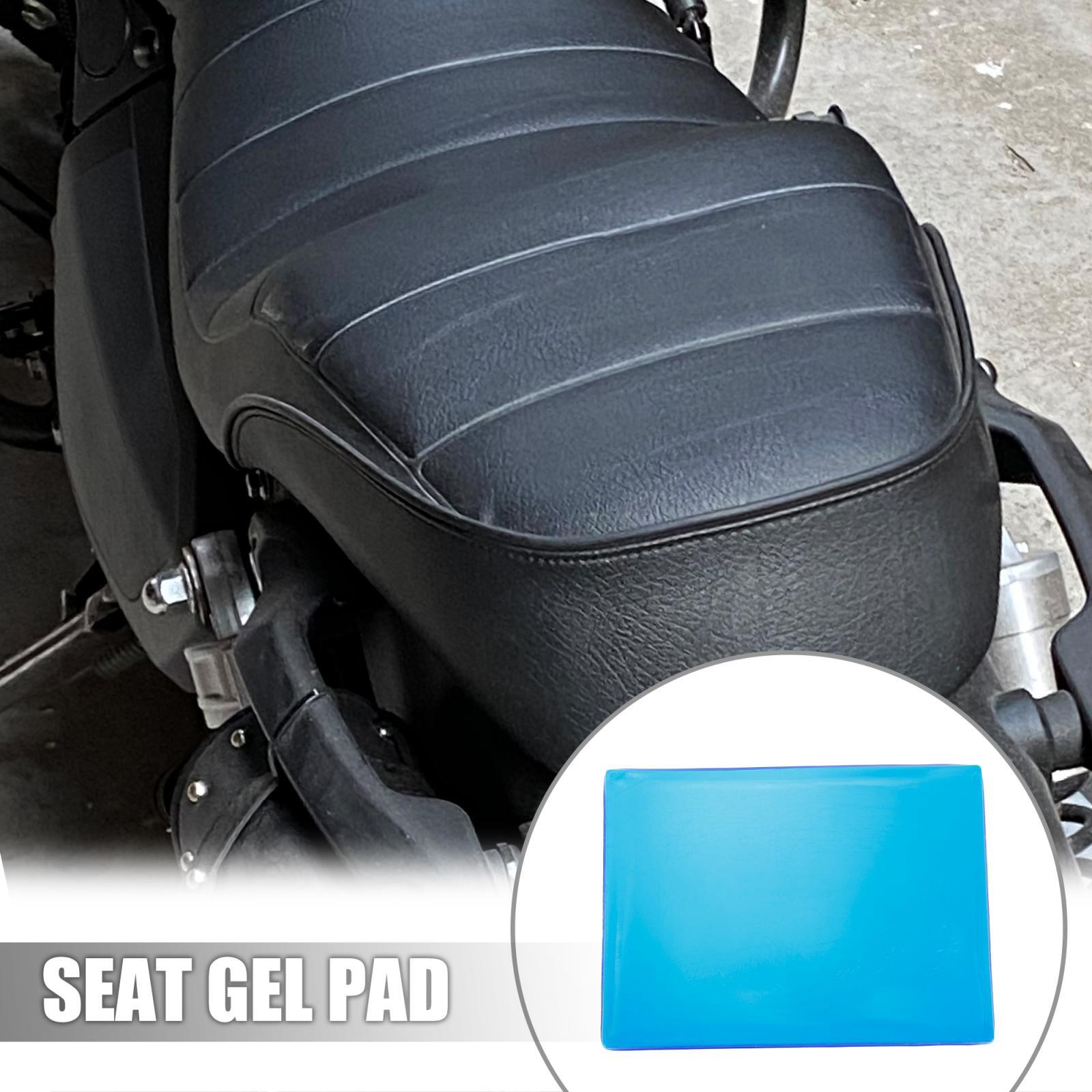 48x35x1cm Motorcycle Seat Gel Pad Shock Absorption Mat Comfortable Cushion Blue