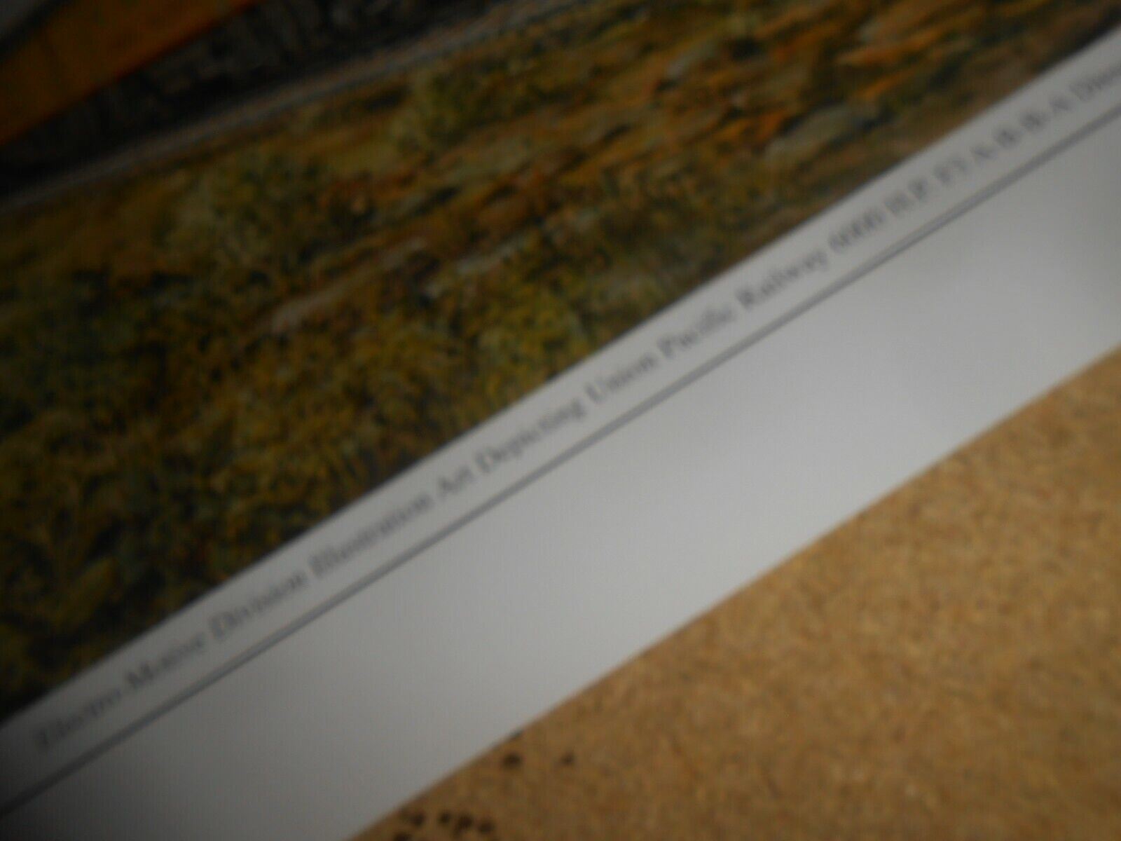 Emd Electro Motive Union Pacific F3 ABBA Freight Train Poster 24 X 17