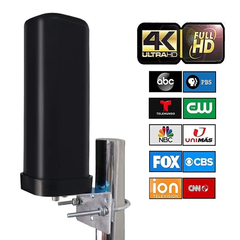 6000 Mile Outdoor TV Antenna Digital HDTV 4K Amplified 360° UHF VHF Long Range
