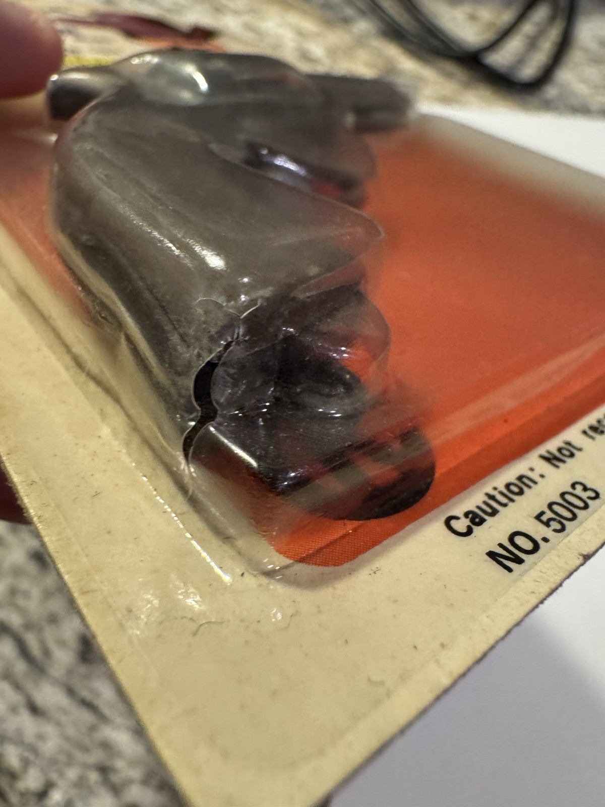 Vintage Die Cast Cowboy Cap Toy Hong Kong MOC Carded No.5003 Toy