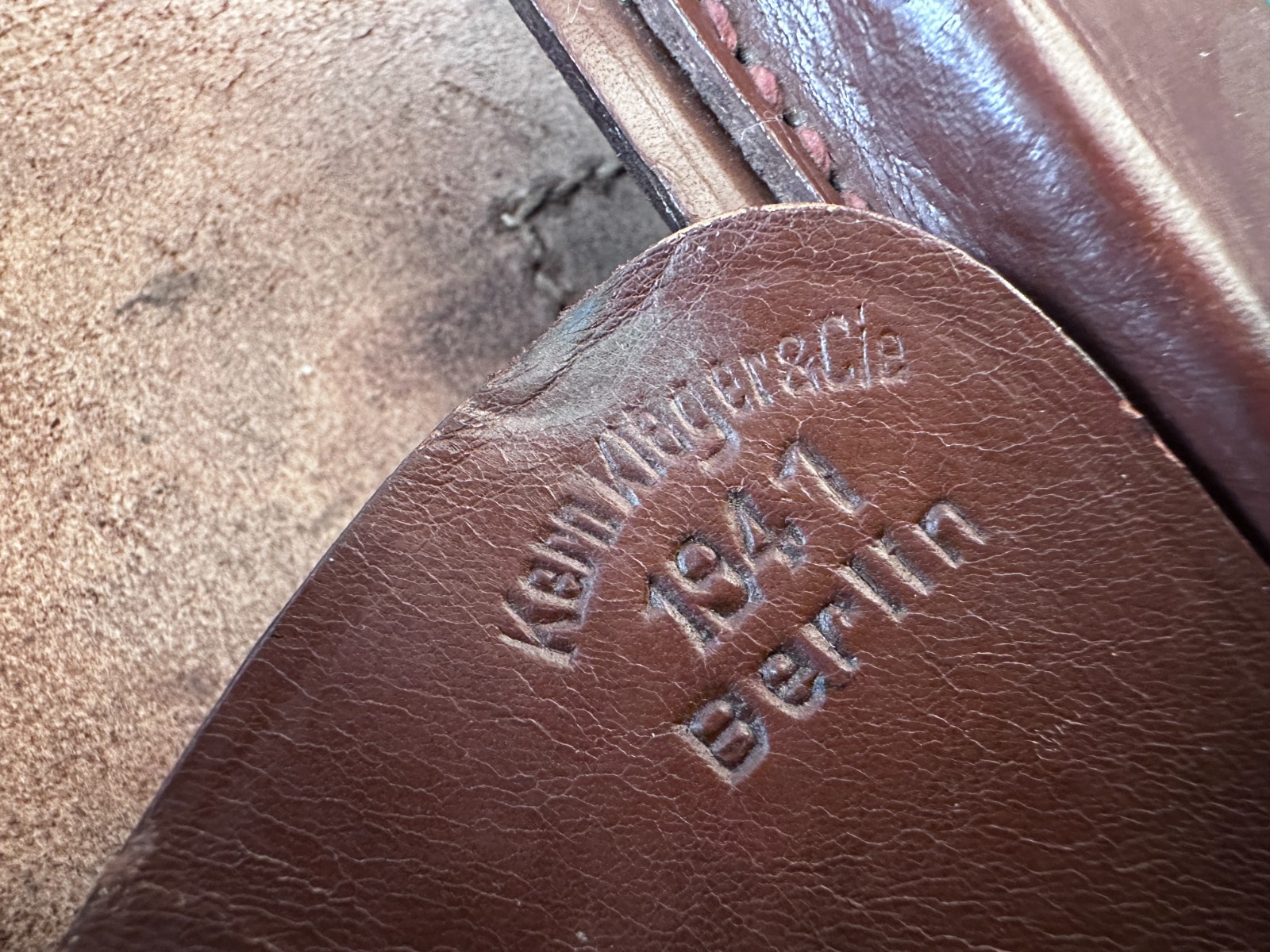 Walther PPK Holster German 1941 Date Brown Leather Original GUN IS NOT INCLUDED!