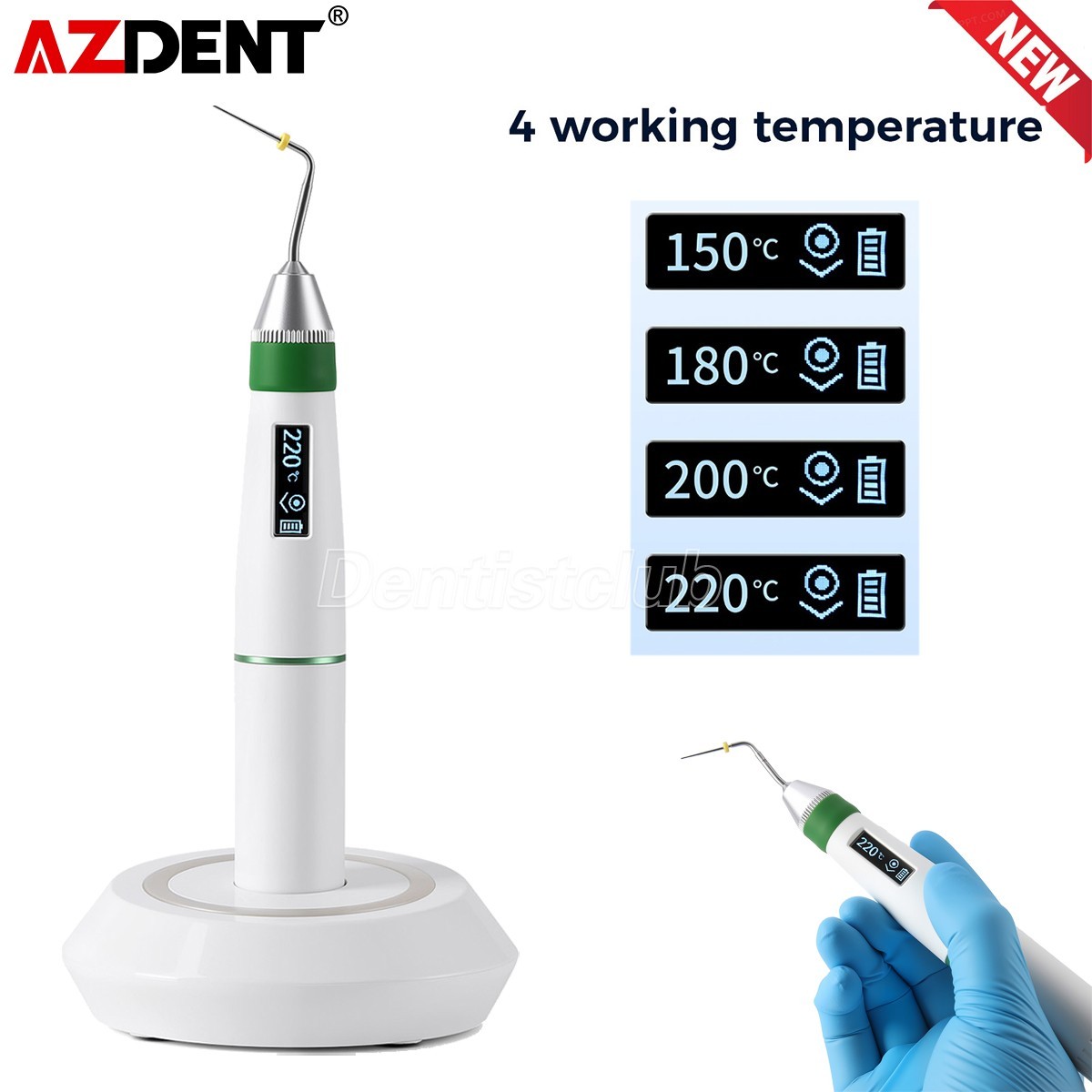 Cordless Dental Endo Motor with Apex Locator /Obturation System Endo Heated Pen