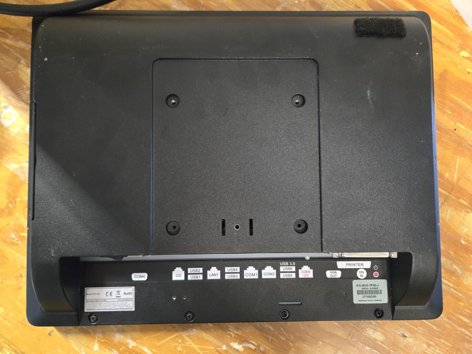 EVO TP4DJ Restaurant POS System Touchscreen Intel Core I3 4GB RAM Windows