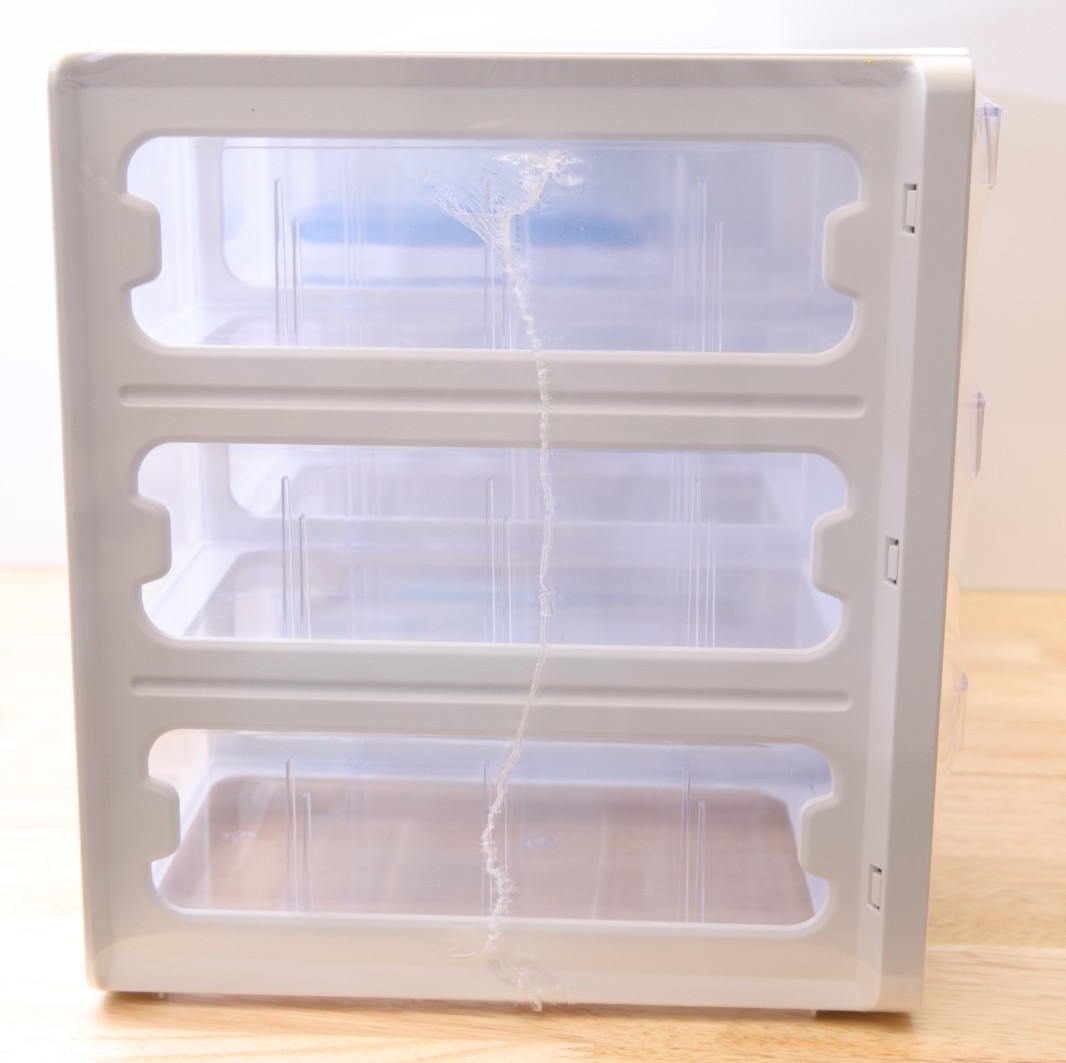 Sysmax Up System 9 Drawer Multibox Organizer White Clear NEW 16.1"x9.2"x9.8"