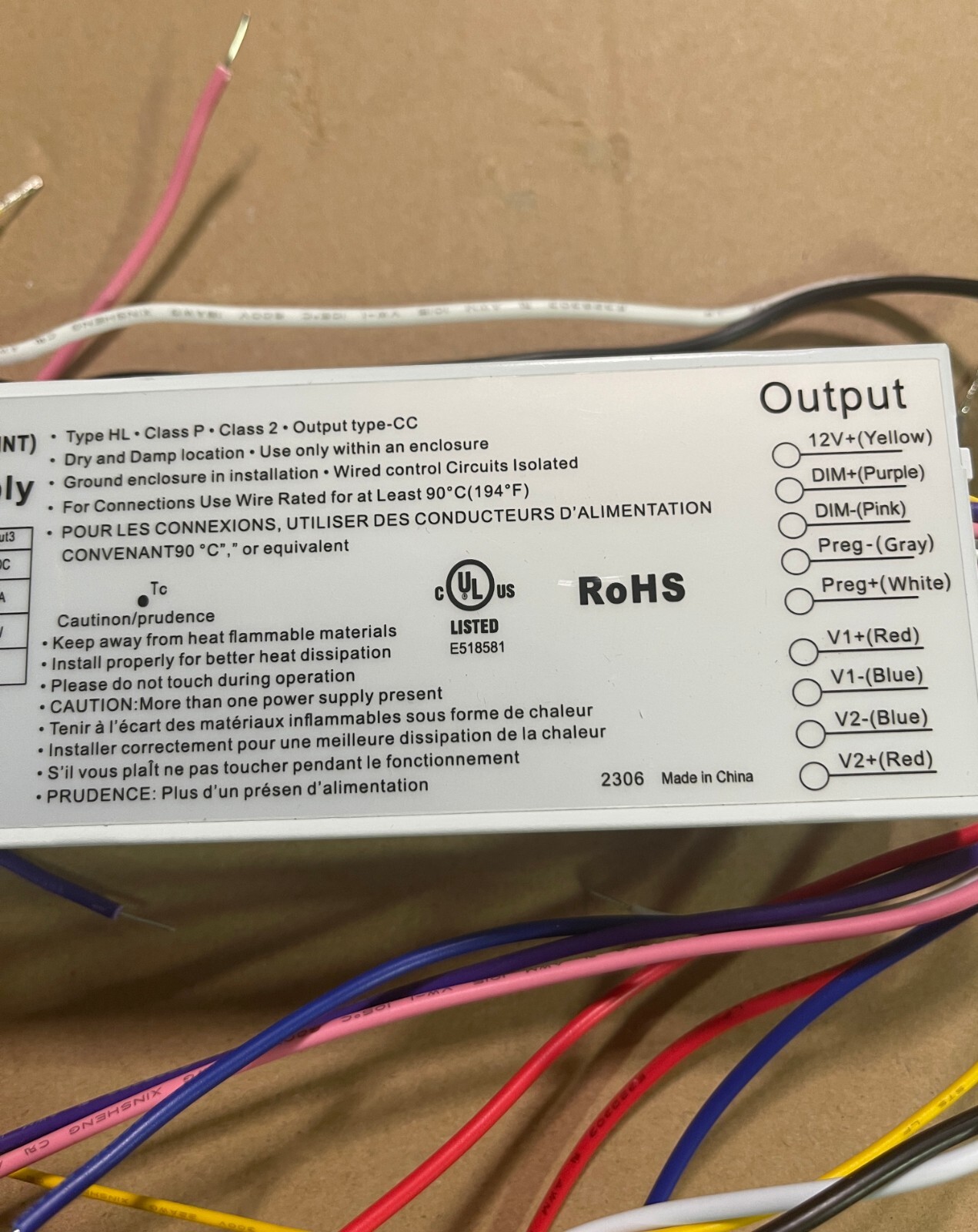 1-PC SIMON QUIC SIL120-I1300 120-277 W D1S 150W LED DRIVER POWER SUPPLY DIM