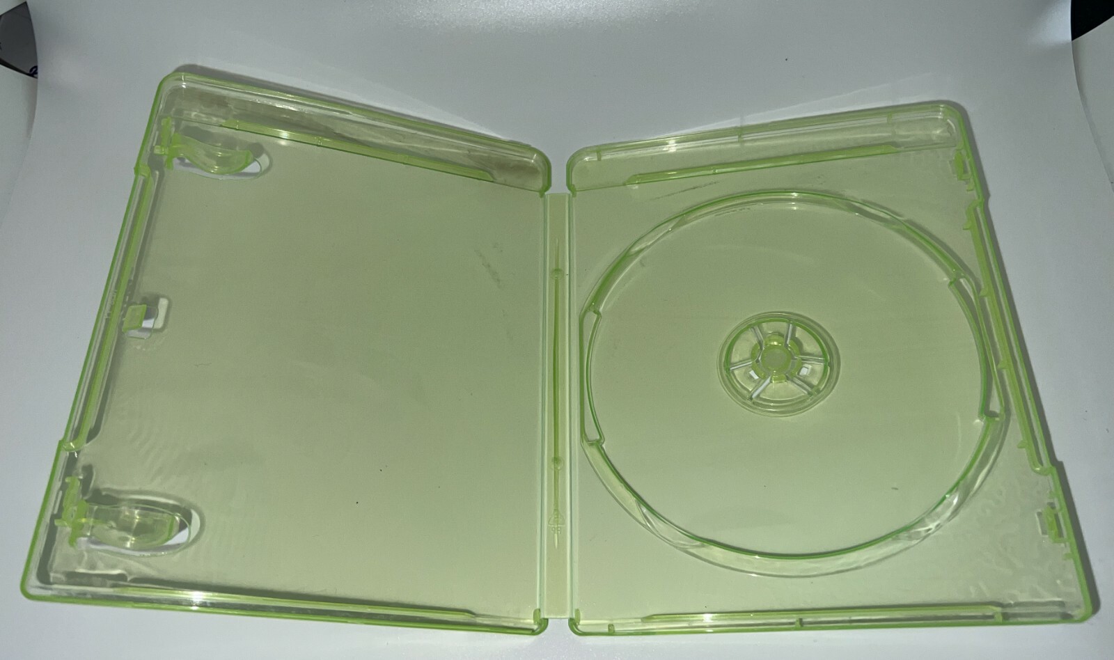 2 NEW Grn-Ray Disc Case, NO ARTWORK SLEEVE , No Logo, Transparent Green, GRN-RAY