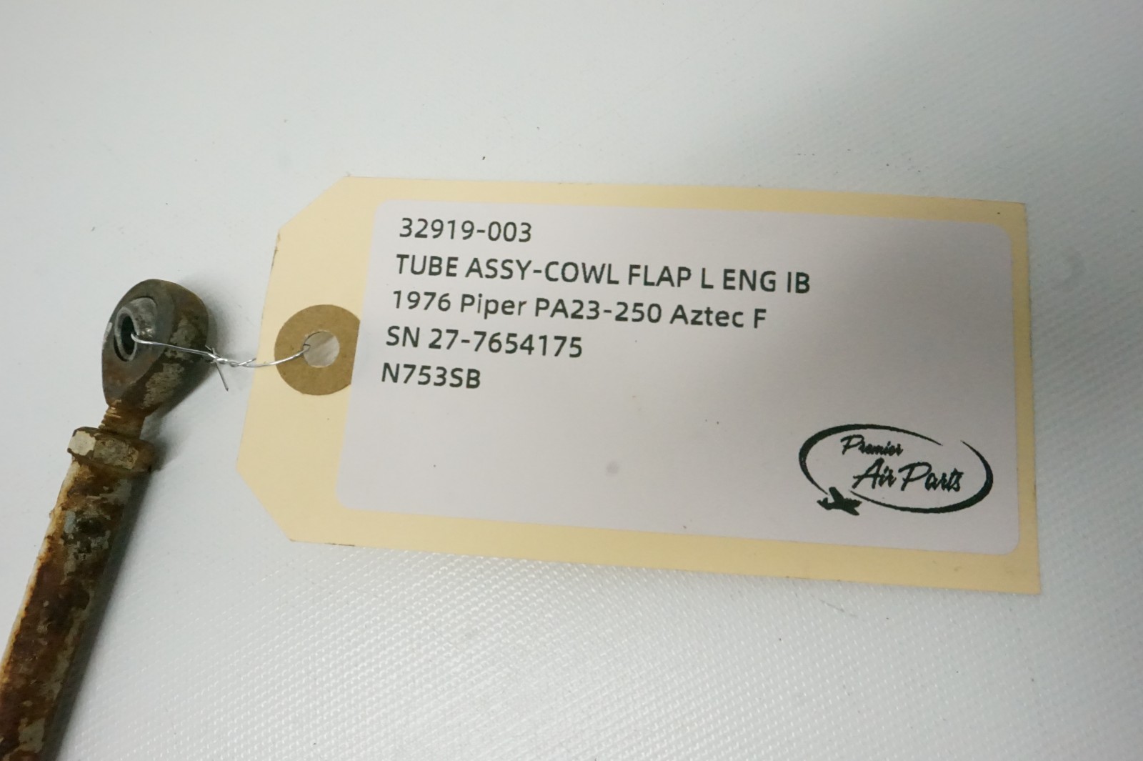 1976 Piper Aztec PA-23-250 Cowl Flap Tube Assembly, P/N: 32919-003