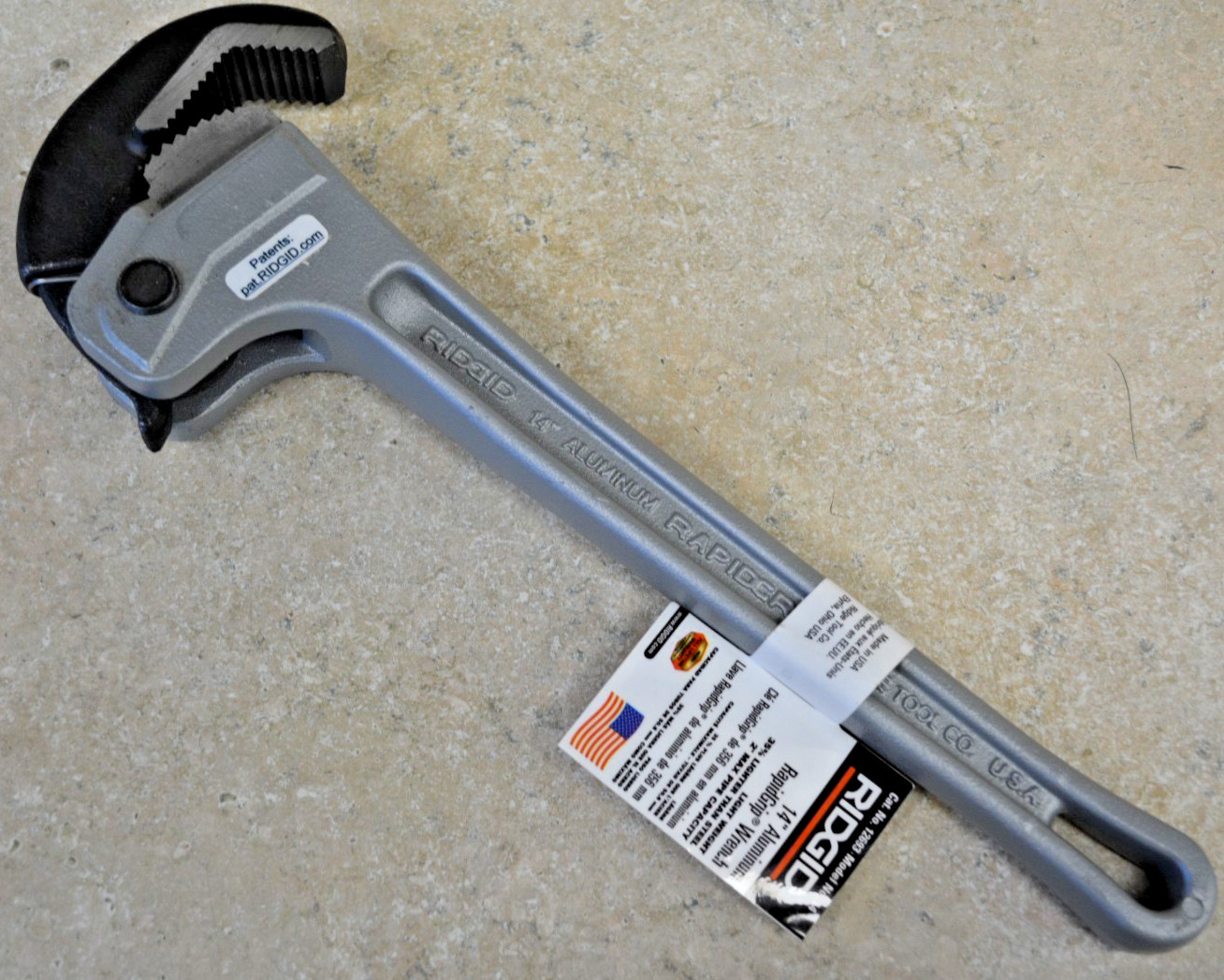 Ridgid 14" Aluminum RapidGrip Pipe Wrench #12693 *New* FREE SHIPPING