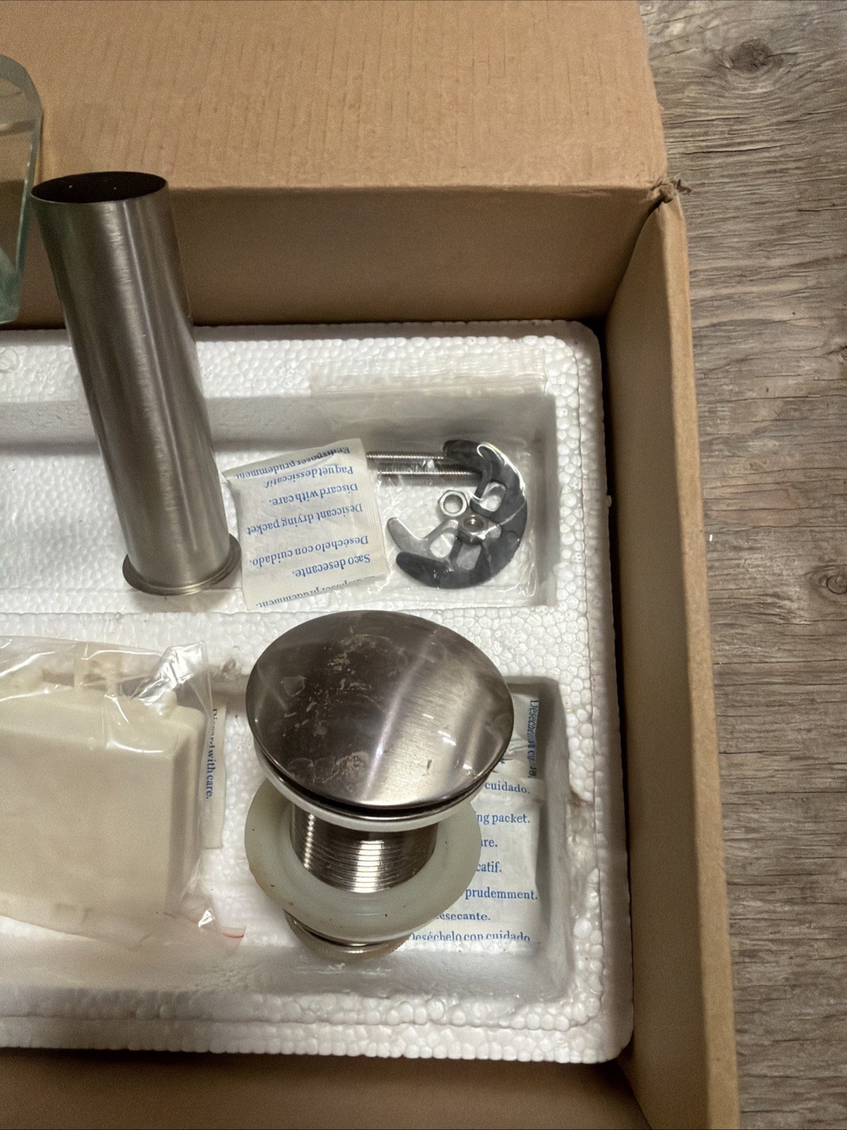 Faucet Glass Spout Waterfall Bathroom Basin Mixer Sink Taps Light FOR PARTS ONLY