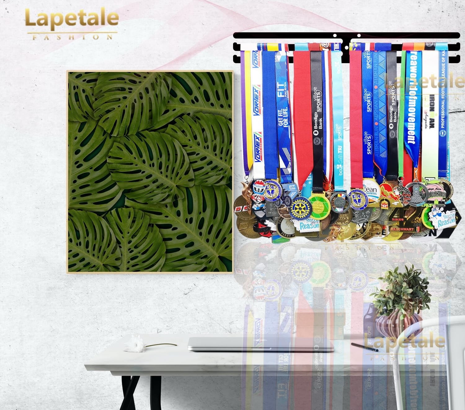 Race Medal Holder Wall Hanger,Marathon Medal Display and Runner Medal Hanger ...
