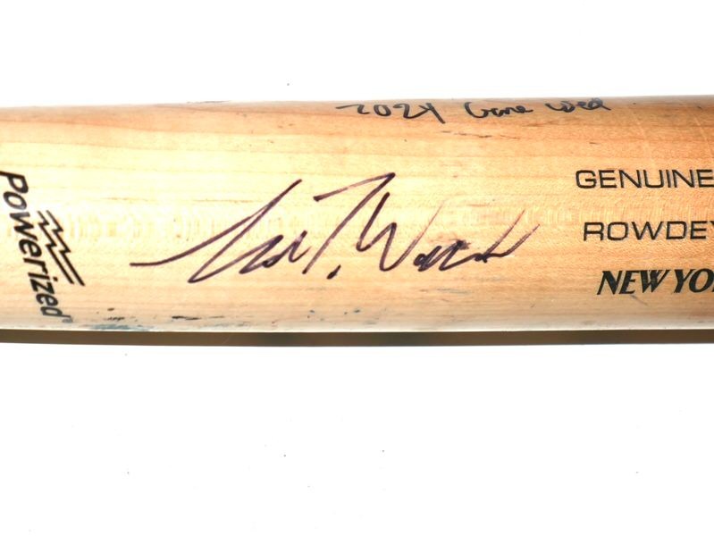 LUKE WADDELL GWINNETT STRIPERS GAME USED LOUISVILLE SLUGGER C271S BAT BRAVES