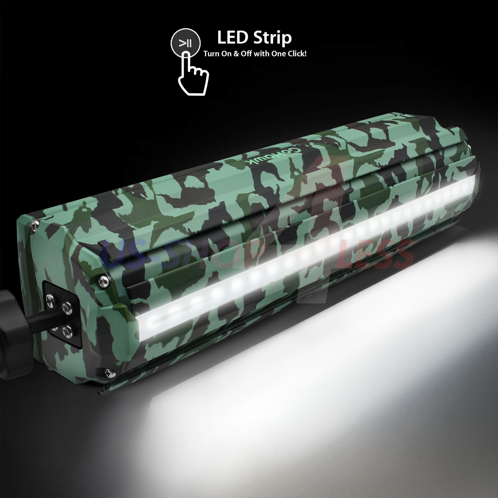 Waterproof Bluetooth Motorcycle Stereo Speakers Soundbar Audio System USB ATV