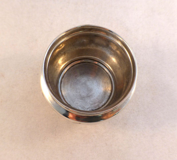 Etched Design Large Russian? 84 Sterling Open Master Salt