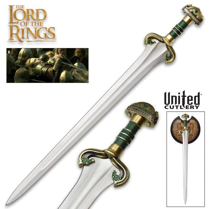 United Cutlery Lord of The Rings Théodred Sword with Wall Display