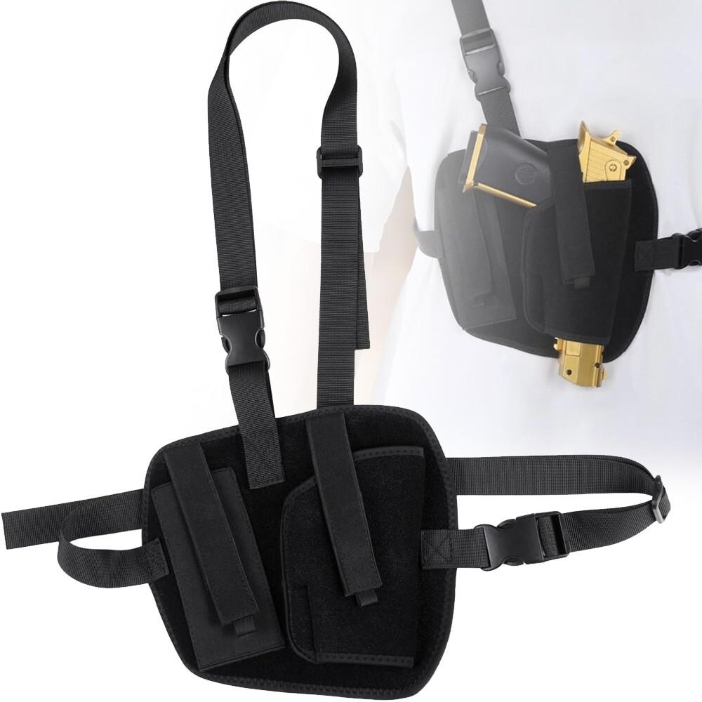 Tactical Chest holster Holster for Concealed Carry Adjustable Pistol Gun Holster