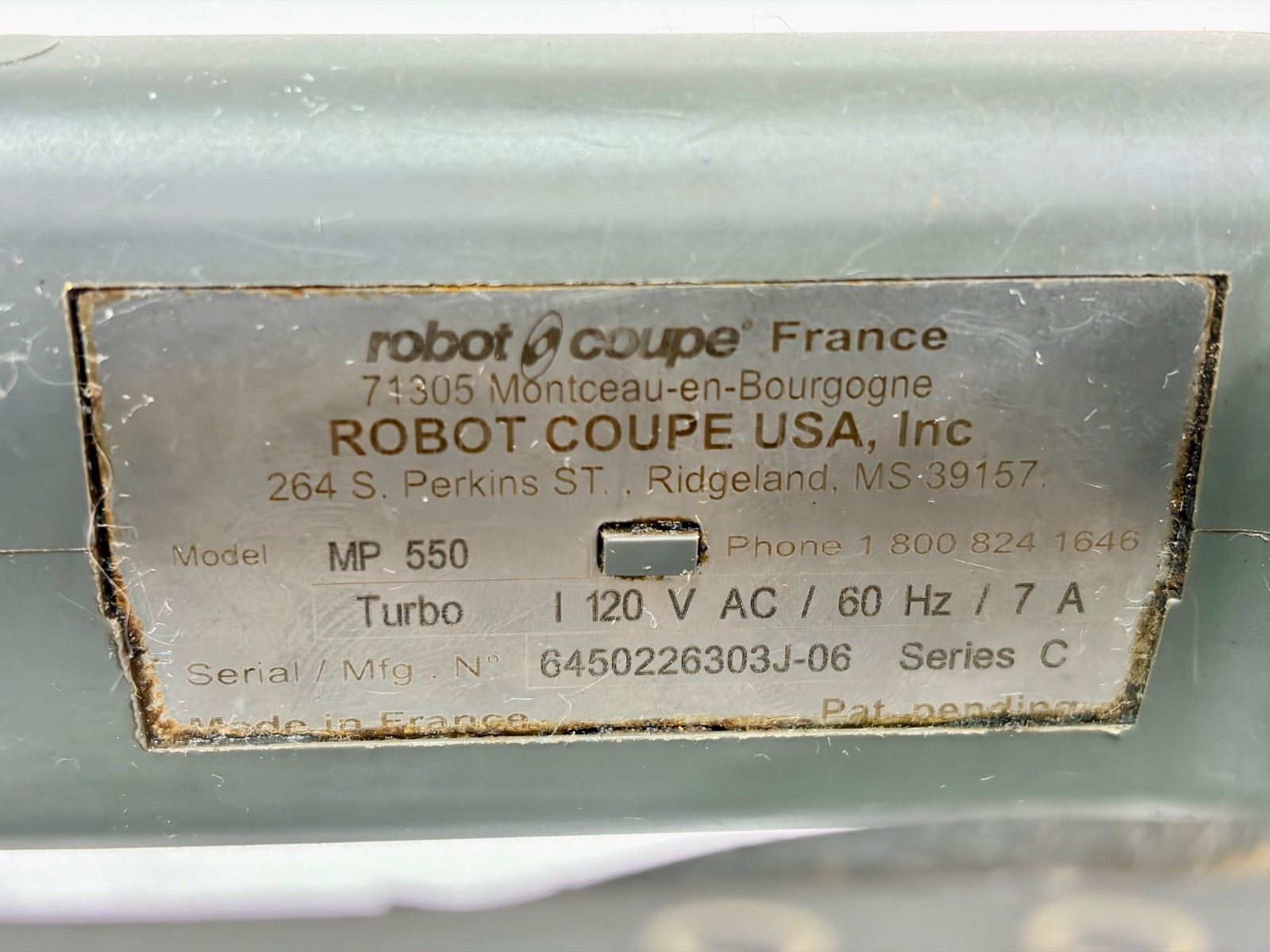 Robot Coupe MP 550 Turbo 18" Single Speed Immersion Blender - 1.1 HP "Read"