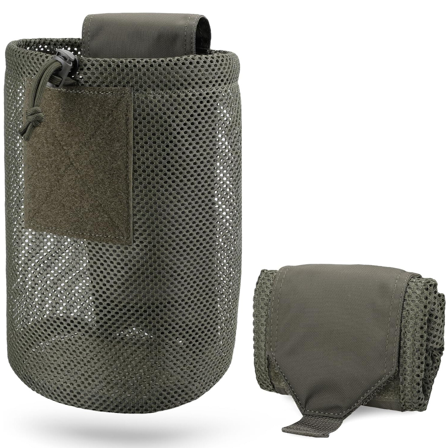 Tactical Molle Dump Pouch Roll-Up Drawstring Mag Utility Pouch Folding Dump Bag