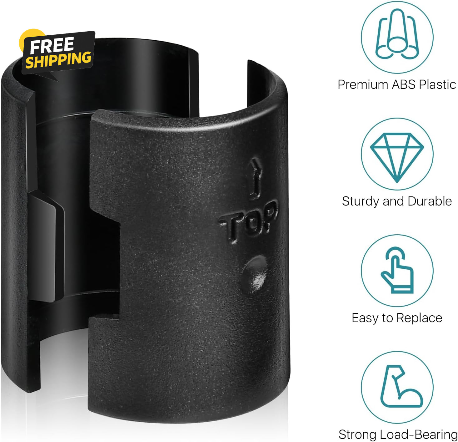 200 Pack Wire Shelf Lock Clips, 1 Inch Wire Shelf Clips for Post Shelving