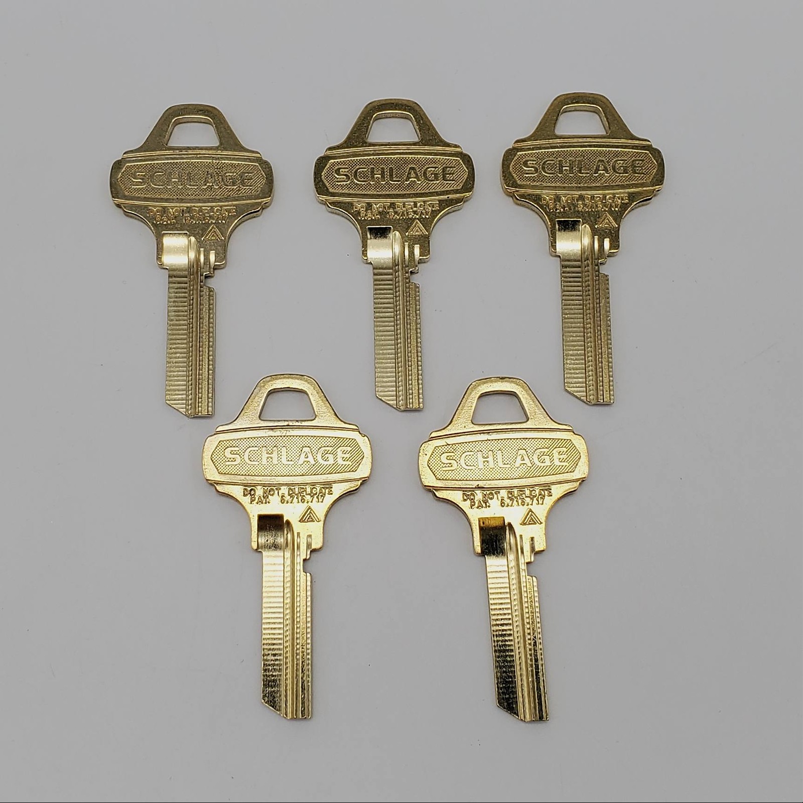 Schlage Everest 35-007 C235 Key Blanks Nickel Silver 6 Pin Lot Of 5 NOS