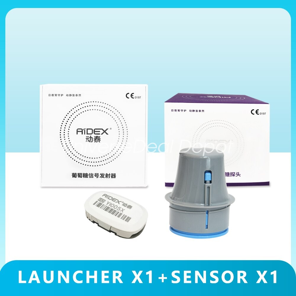 AiDEX 24 Hour Continuous Glucose Monitoring System Home Diabetes Glucose Sensor