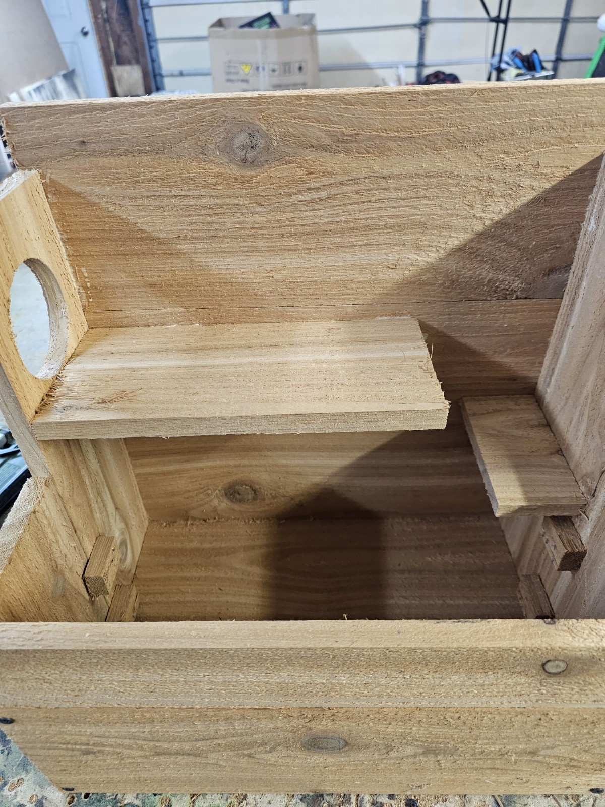 Squirrel House Nesting Box Bird Nature Animals Safety Wooden Cedar Handmade USA