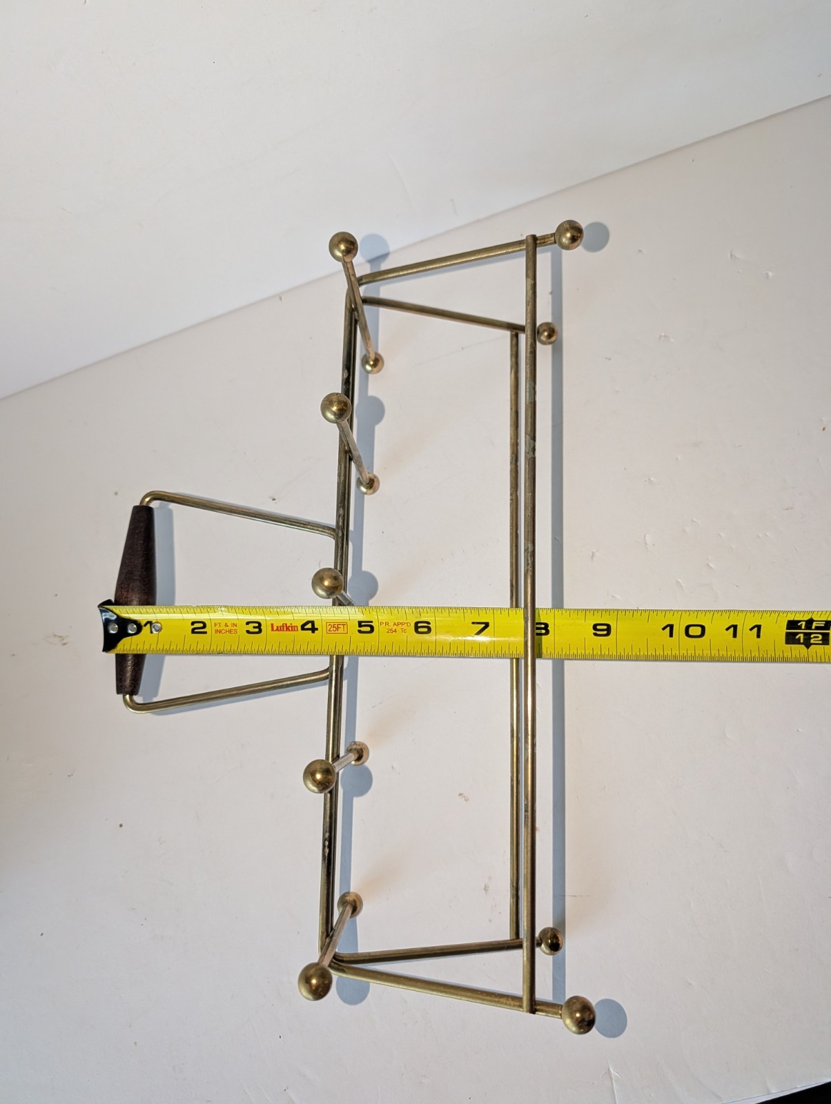 Vtg Wire Metal Caddy ONLY Rack Beverage Holder Mid Century MCM 8 Glasses