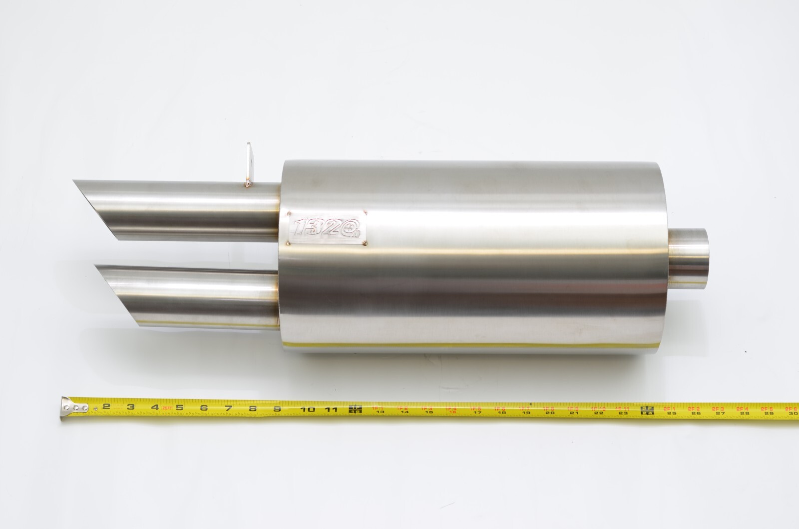 1320 Twin Exit Fujitsubo Legalis Style muffler 240z 260z 280z 510 2.5 inch inlet