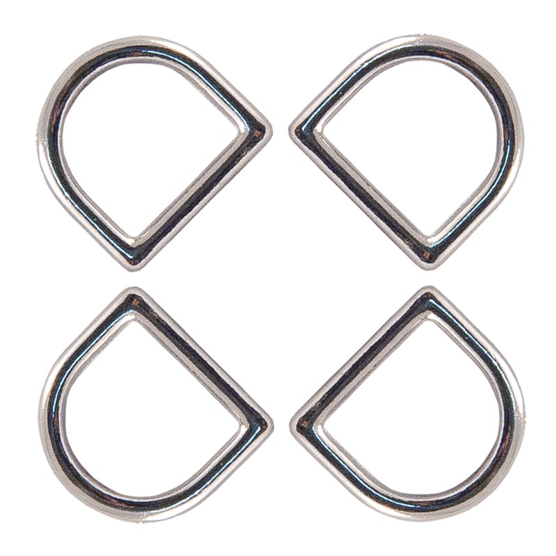 Country Brook Design® 5/8 Inch Die Cast Square Bottom D-Rings, 25 Pack