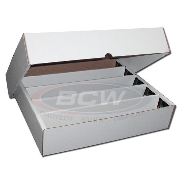BCW 5000 Count Card Box Baseball Trading Card Storage Box Full Lid Super Monster