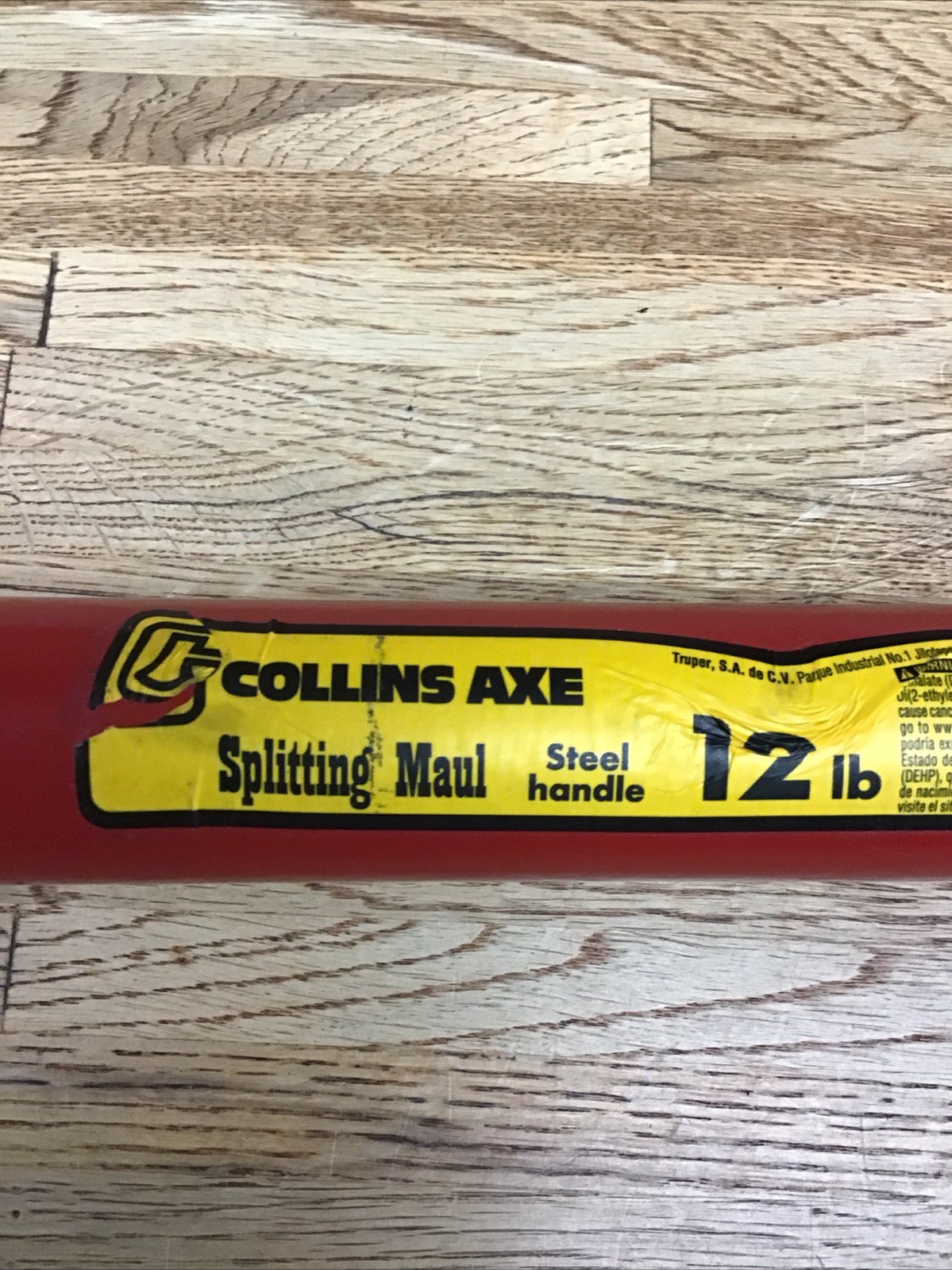 Collins 12 lb Single Bit Splitting Maul Steel Handle New Free Shipping