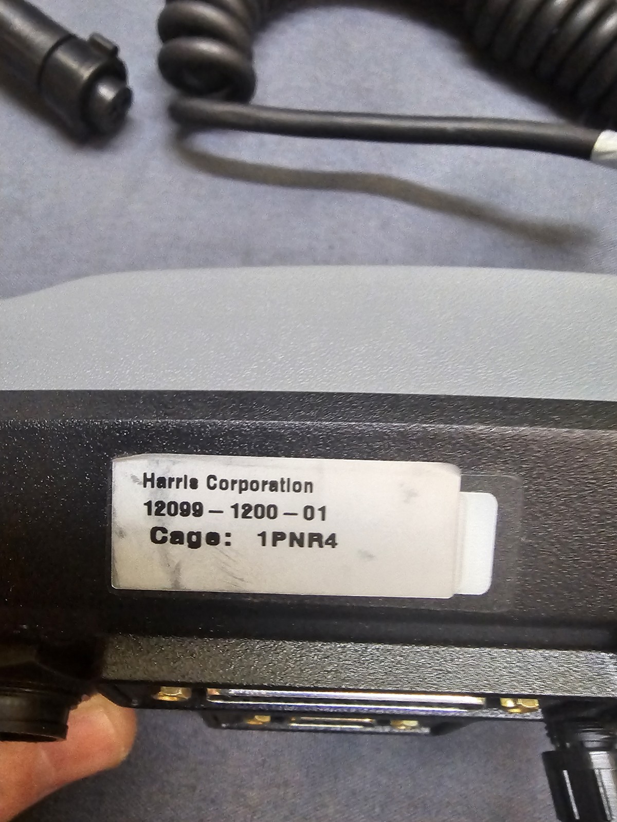 Harris UNITY CH-100 XG-100M VHF UHF Color Touchscreen Control Head w Head Cable