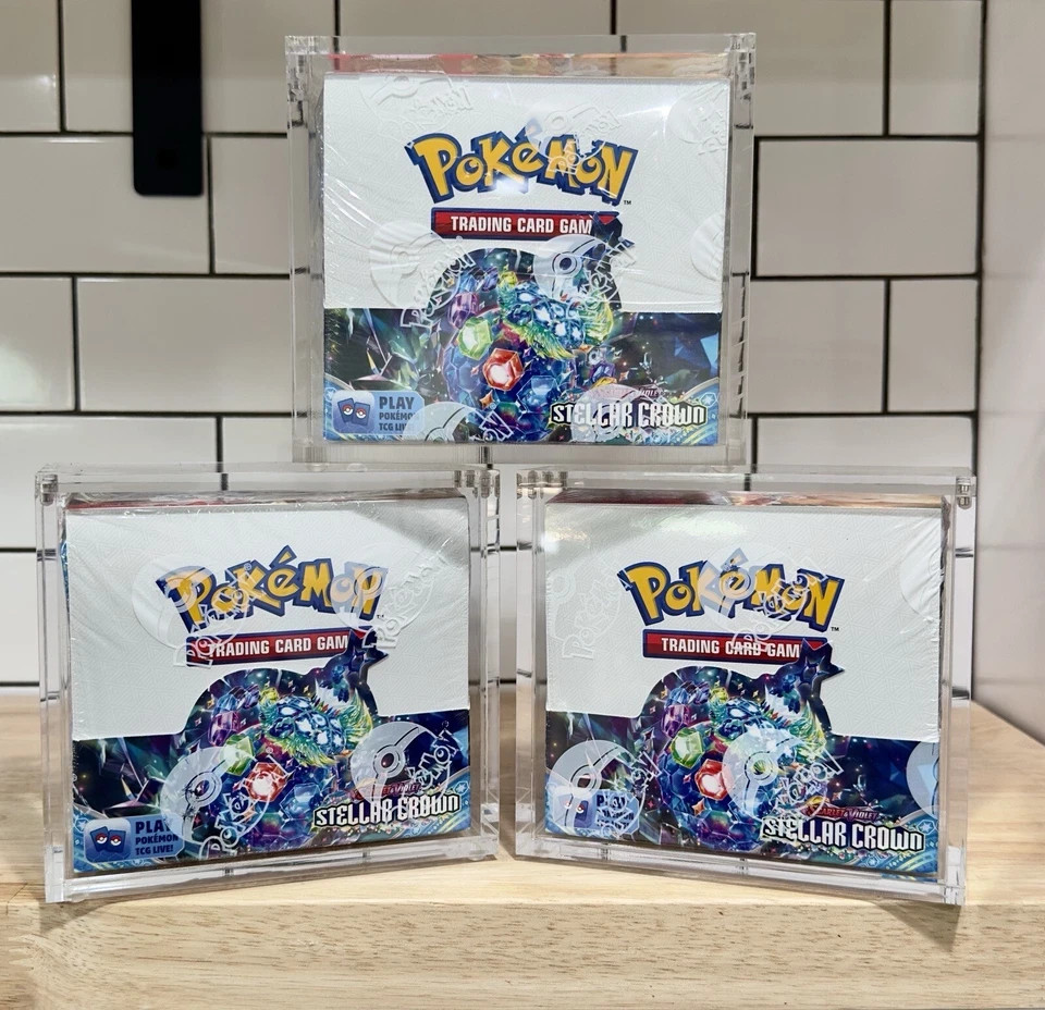 Pokemon Magnetic Booster Box Acrylic Case! Pokémon Card Protective Display!