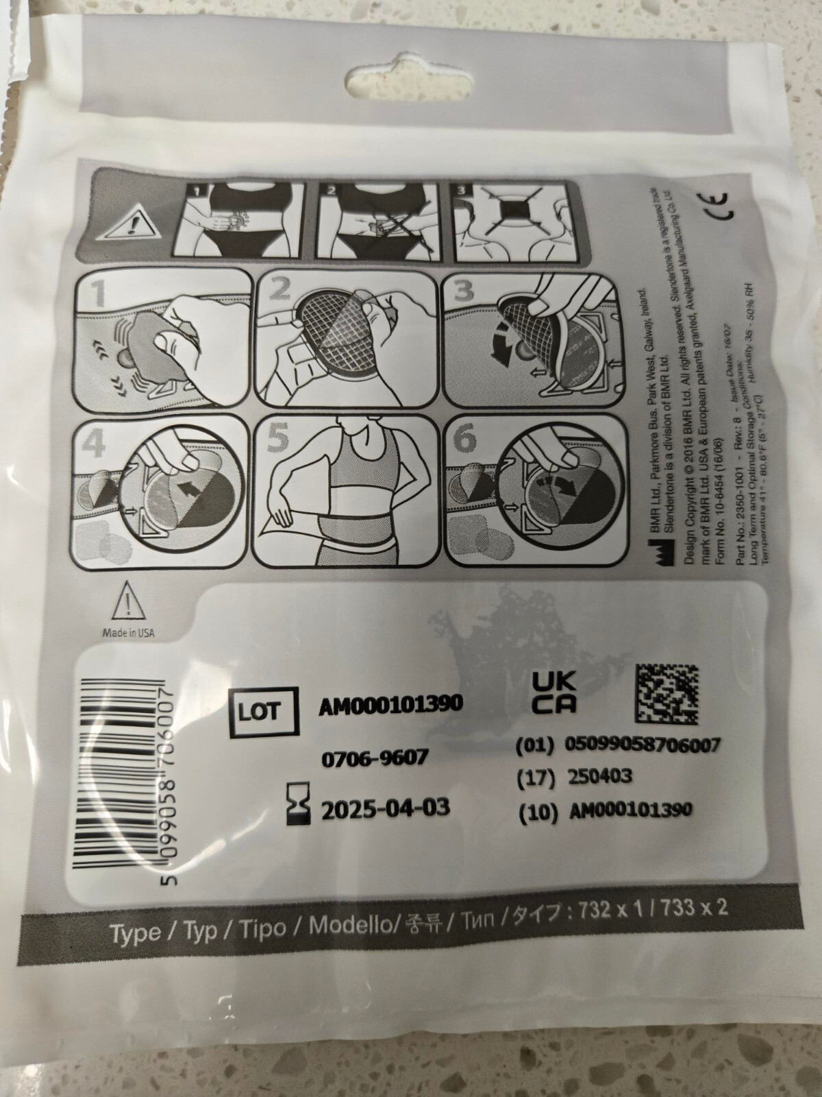 10-SLENDERTONE Replacement Abdominal Toning Gel Pads 10 Sets of 3 Pads See Dates