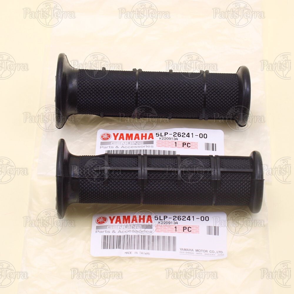 Genuine OEM YAMAHA Left & Right Steering Handle Grips, ATV Banshee 5LP26-241-00