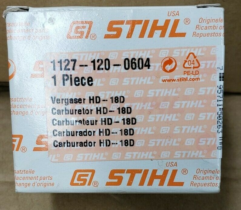 STIHL CARBURETOR MS290 MS310 MS390 029 039 029 SUPER  1127 120 0604 NEW OEM