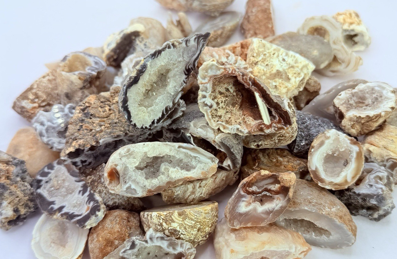 Rare Mini Occo Geodes from Brazil – Half lb Bulk Lot (9-12 Pieces)