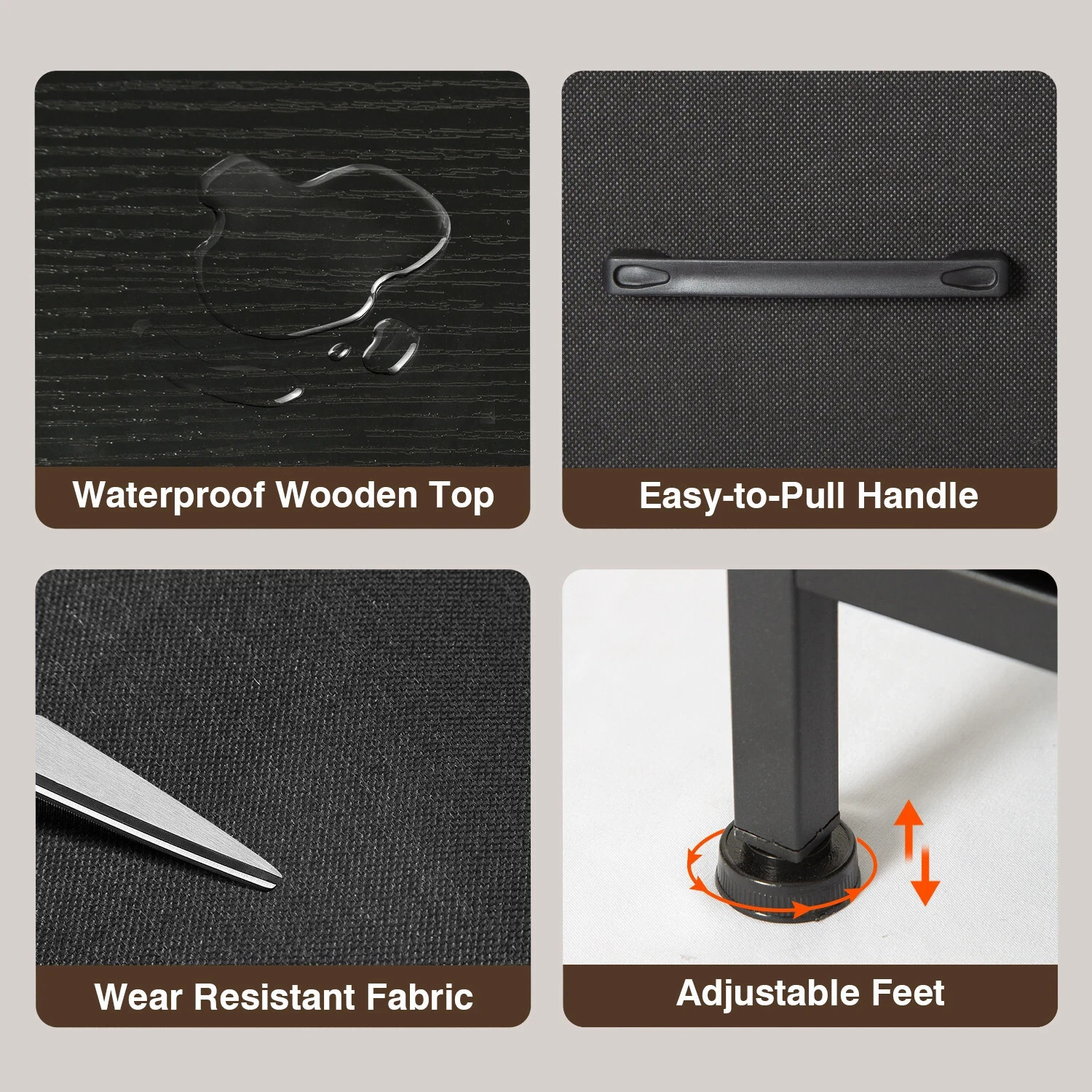 9-Drawer Fabric Dresser, Wide Chest of Drawers Storage Unit with Metal Frame