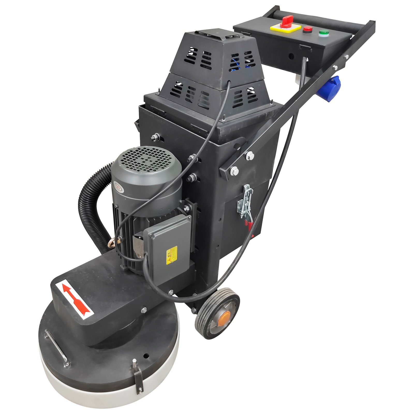 220V Concrete Floor Grinder Ground Polishing Machine w/5 Grinding Head Dust Free