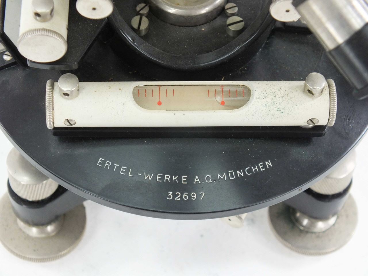 Ertel-Werke Double Circle Theodolite with Compass and Wooden Case 637