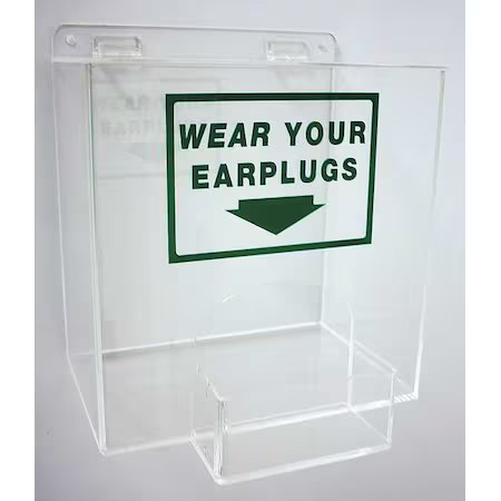 Reusable Ear Plugs With Dispenser, Table Top, Wall Mount, Capacity: 200 Pairs,